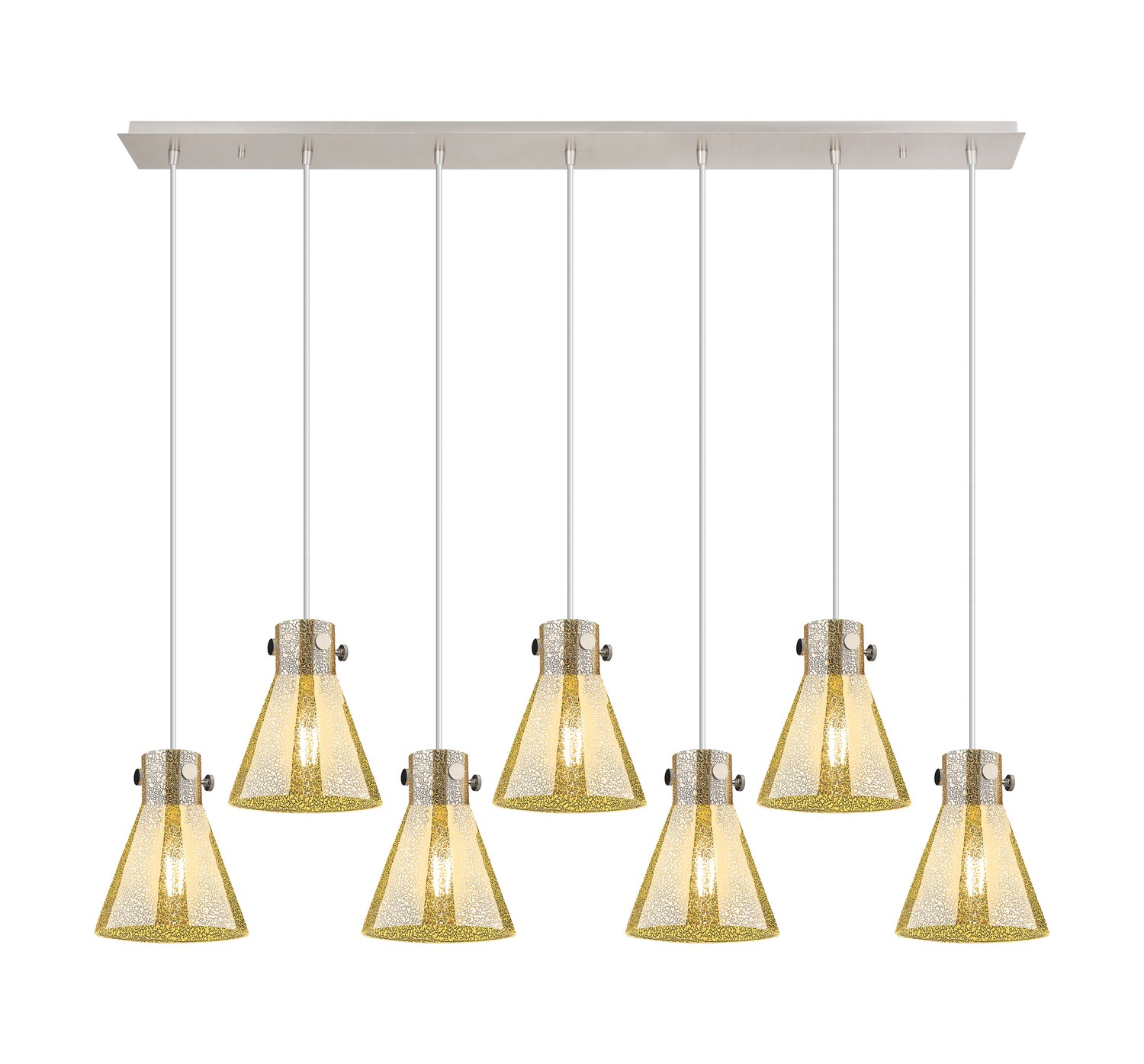 Seven Light Linear Pendant by Innovations - Downtown Urban Collection, Polished Nickel Finish - 127-410-1PS-PN-G411-8ME