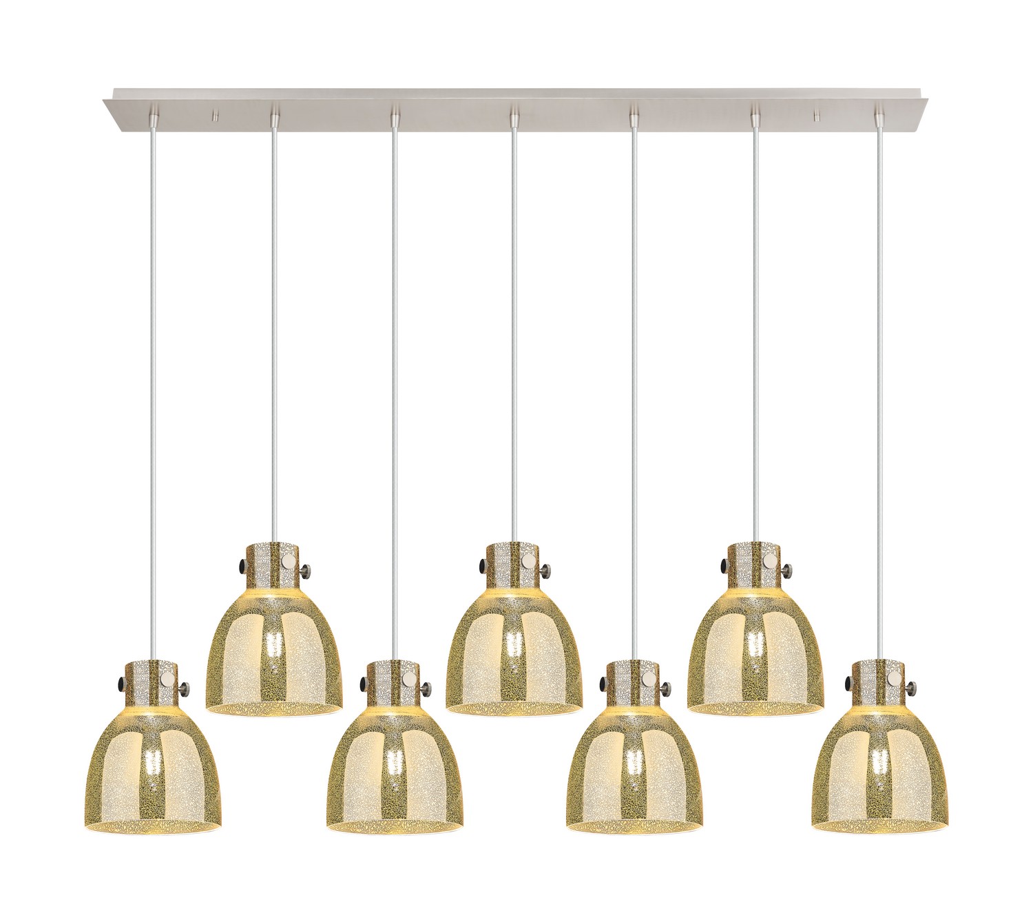 Seven Light Linear Pendant by Innovations - Downtown Urban Collection, Polished Nickel Finish - 127-410-1PS-PN-G412-8ME