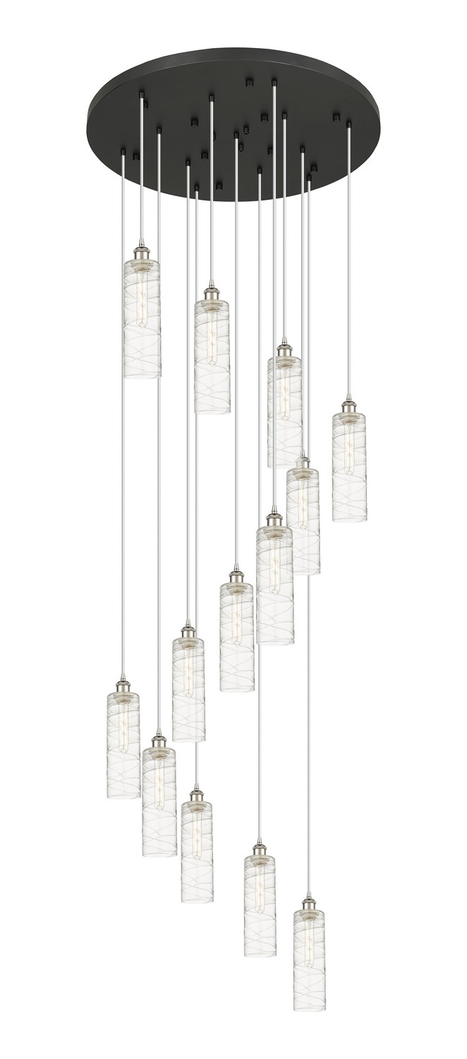 13 Light Pendant by Innovations - Downtown Urban Collection, Polished Nickel Finish - 132BK-B-13P-PN-G434-12DE