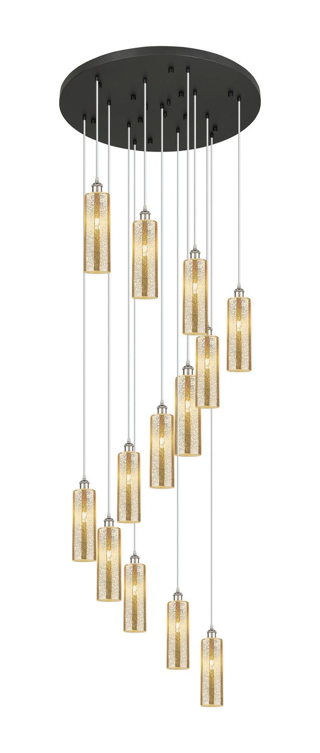 13 Light Pendant by Innovations - Downtown Urban Collection, Polished Nickel Finish - 132BK-B-13P-PN-G434-12ME