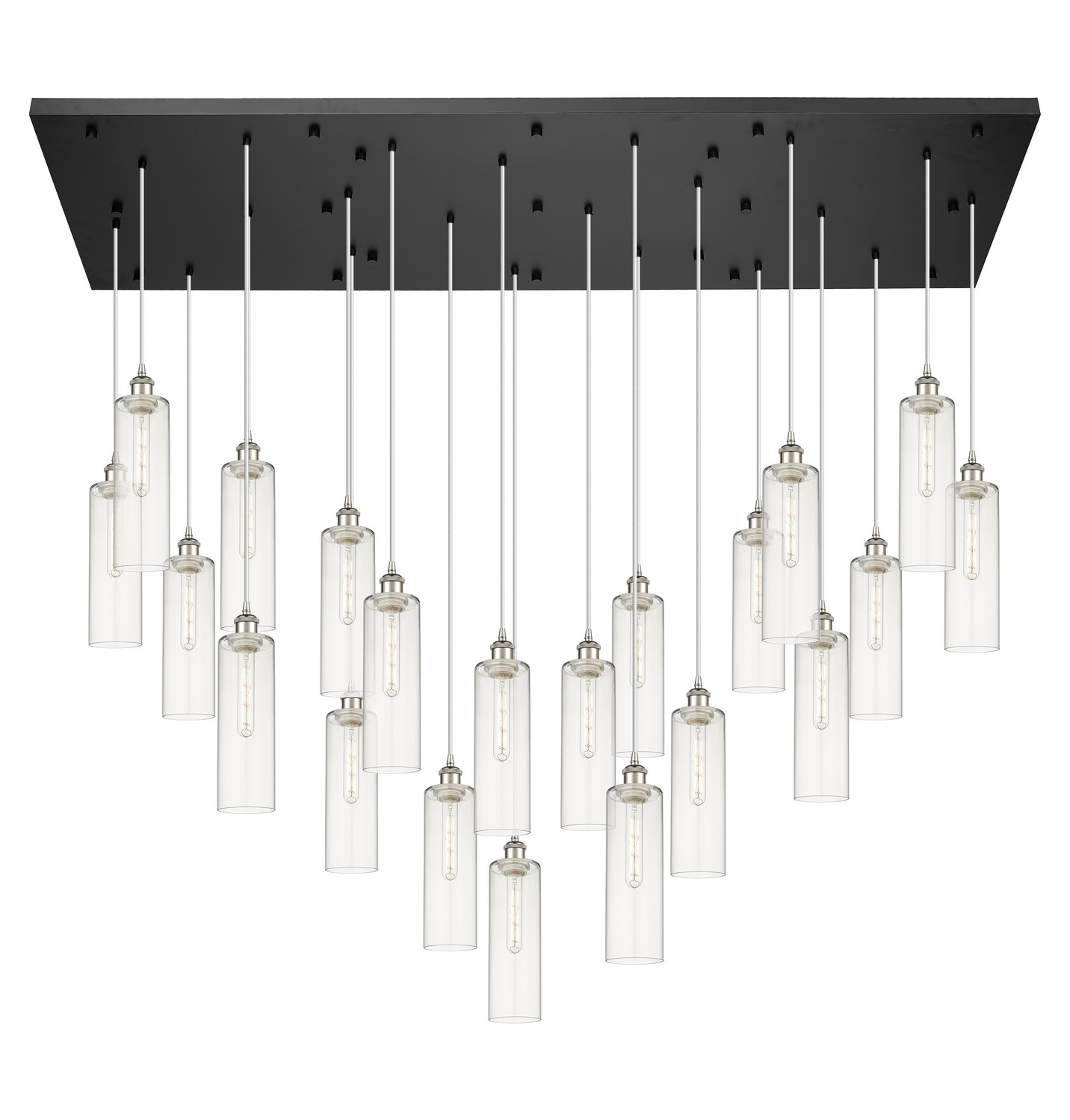 21 Light Pendant by Innovations - Downtown Urban Collection, Polished Nickel Finish - 172BK-B-21P-PN-G434-12CL