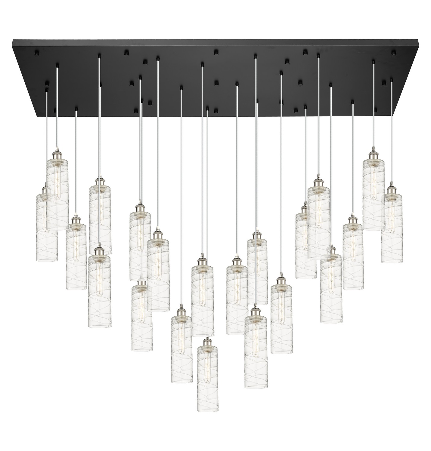 21 Light Pendant by Innovations - Downtown Urban Collection, Polished Nickel Finish - 172BK-B-21P-PN-G434-12DE