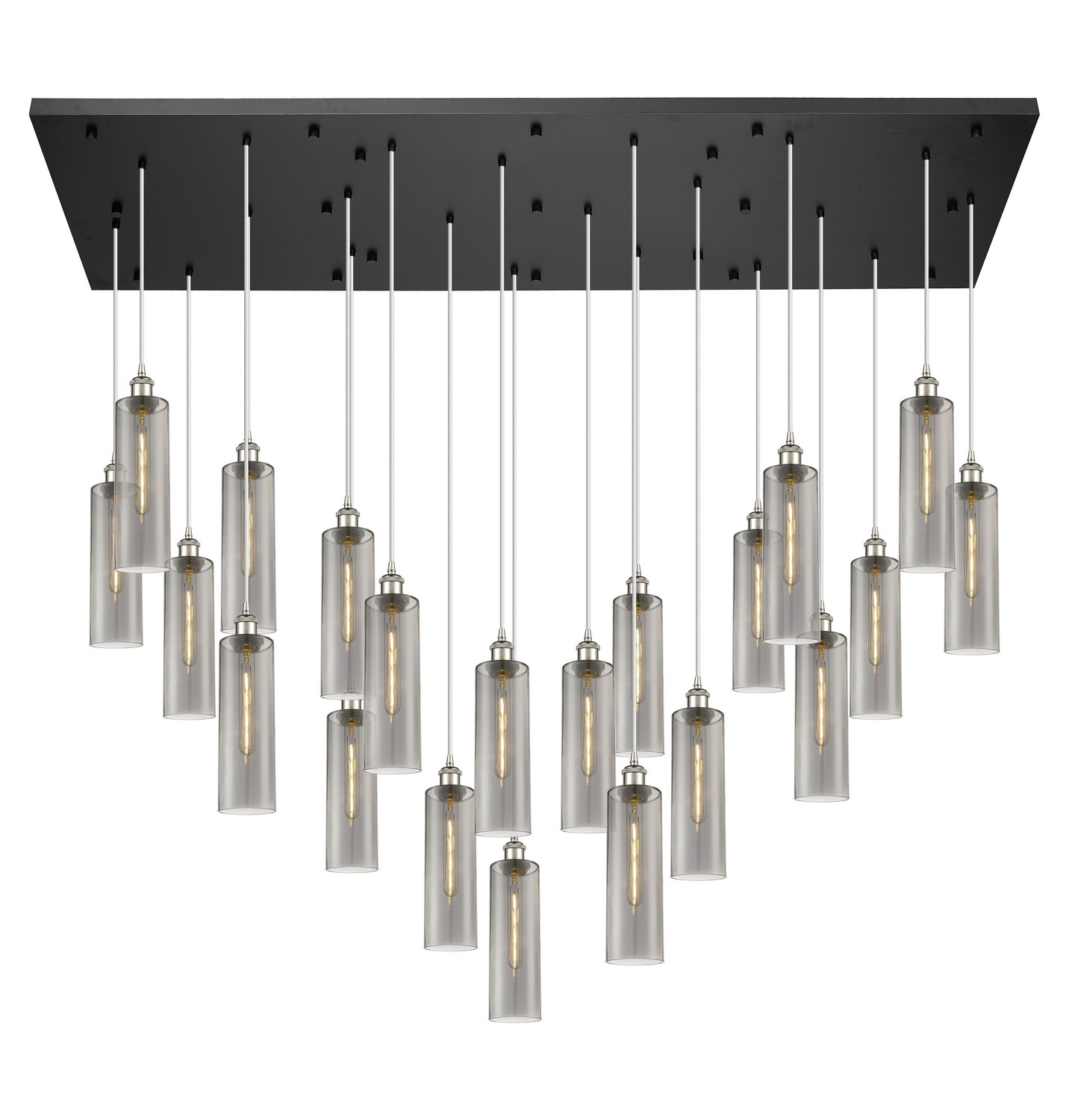21 Light Pendant by Innovations - Downtown Urban Collection, Polished Nickel Finish - 172BK-B-21P-PN-G434-12SM
