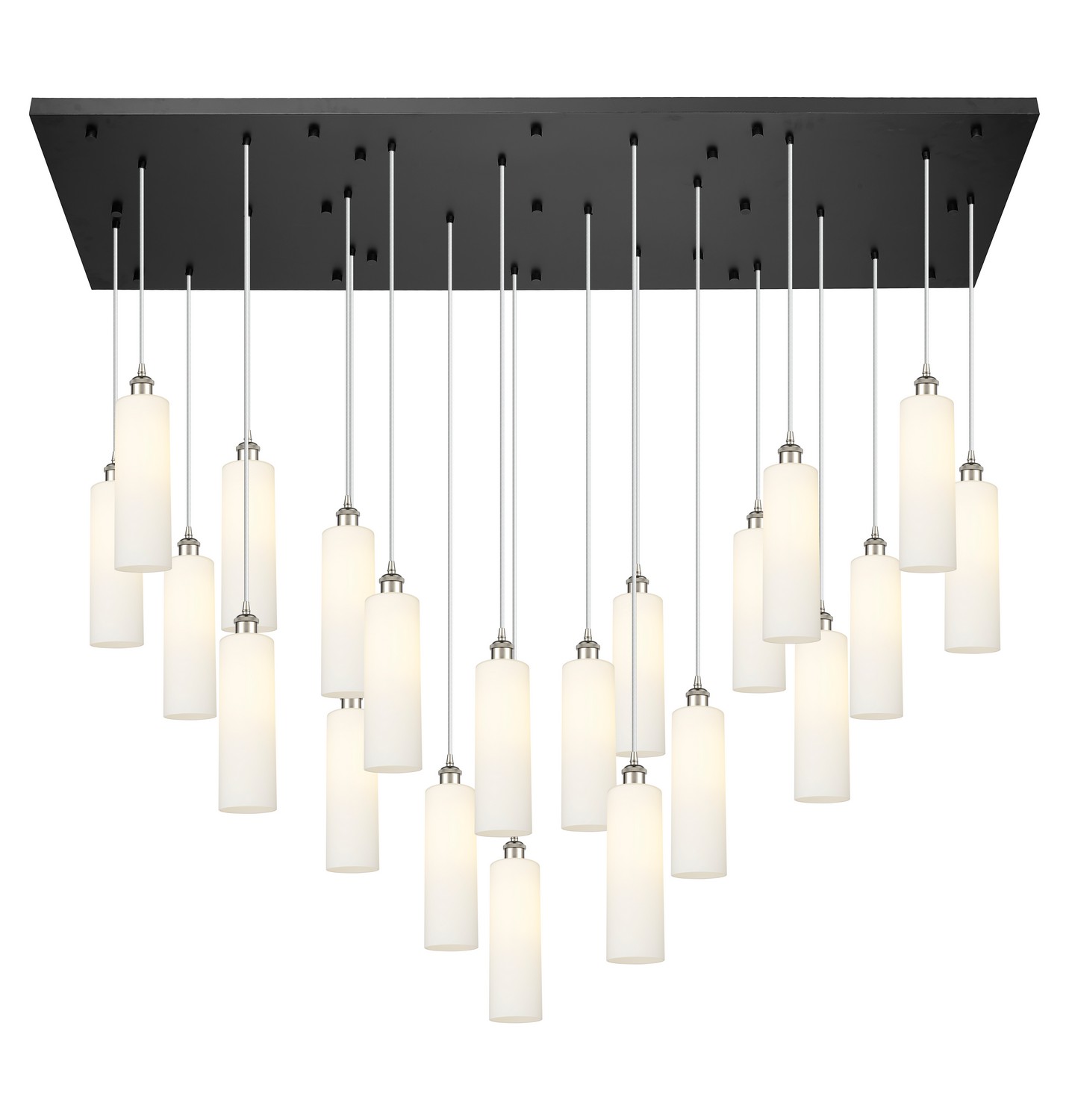 21 Light Pendant by Innovations - Downtown Urban Collection, Polished Nickel Finish - 172BK-B-21P-PN-G434-12WH