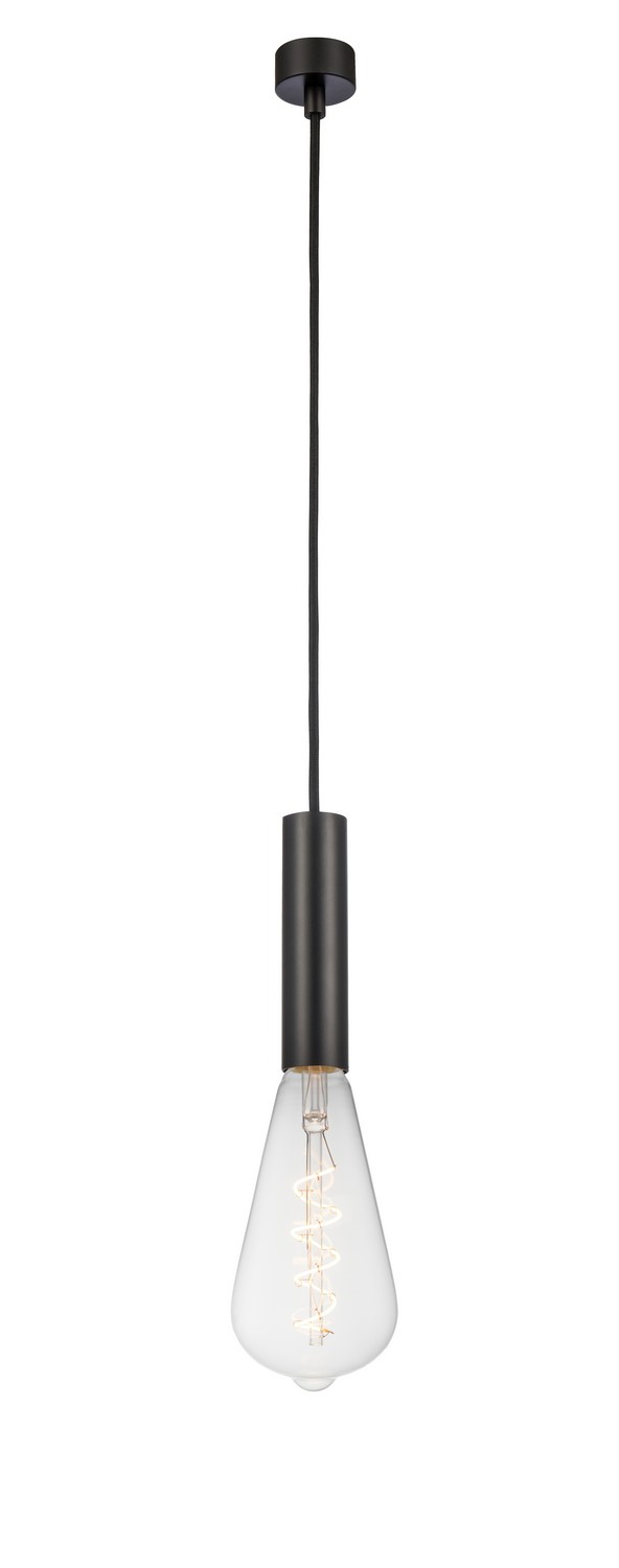 One Light Mini Pendant by Innovations - Auralume Collection, Matte Black Finish - 198-1P-BK