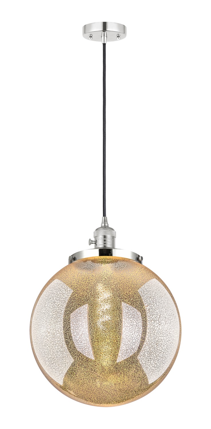 One Light Mini Pendant by Innovations - Franklin Restoration Collection, Polished Chrome Finish - 201CSW-PC-G208-14