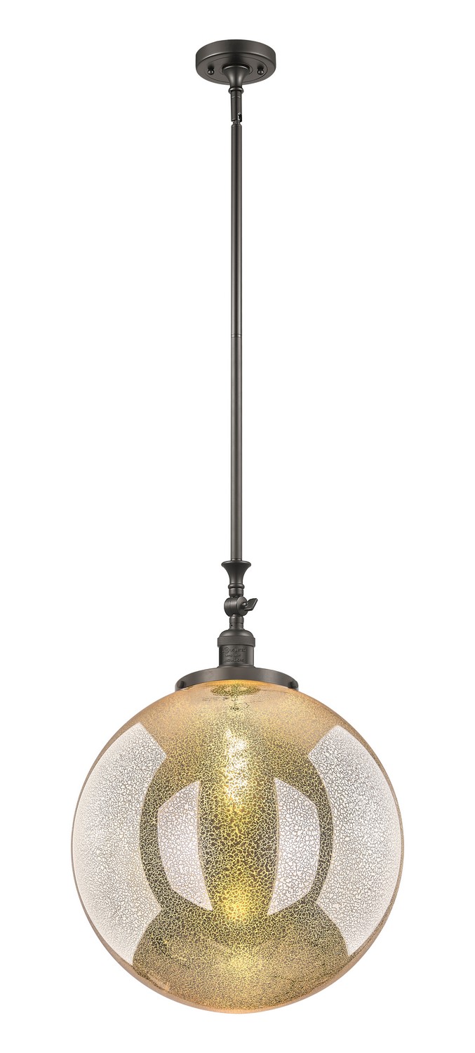 One Light Mini Pendant by Innovations - Franklin Restoration Collection, Oil Rubbed Bronze Finish - 206-OB-G208-18