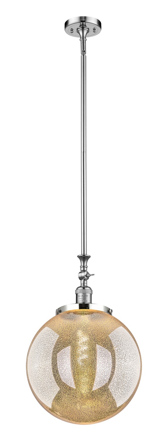 One Light Mini Pendant by Innovations - Franklin Restoration Collection, Polished Chrome Finish - 206-PC-G208-14