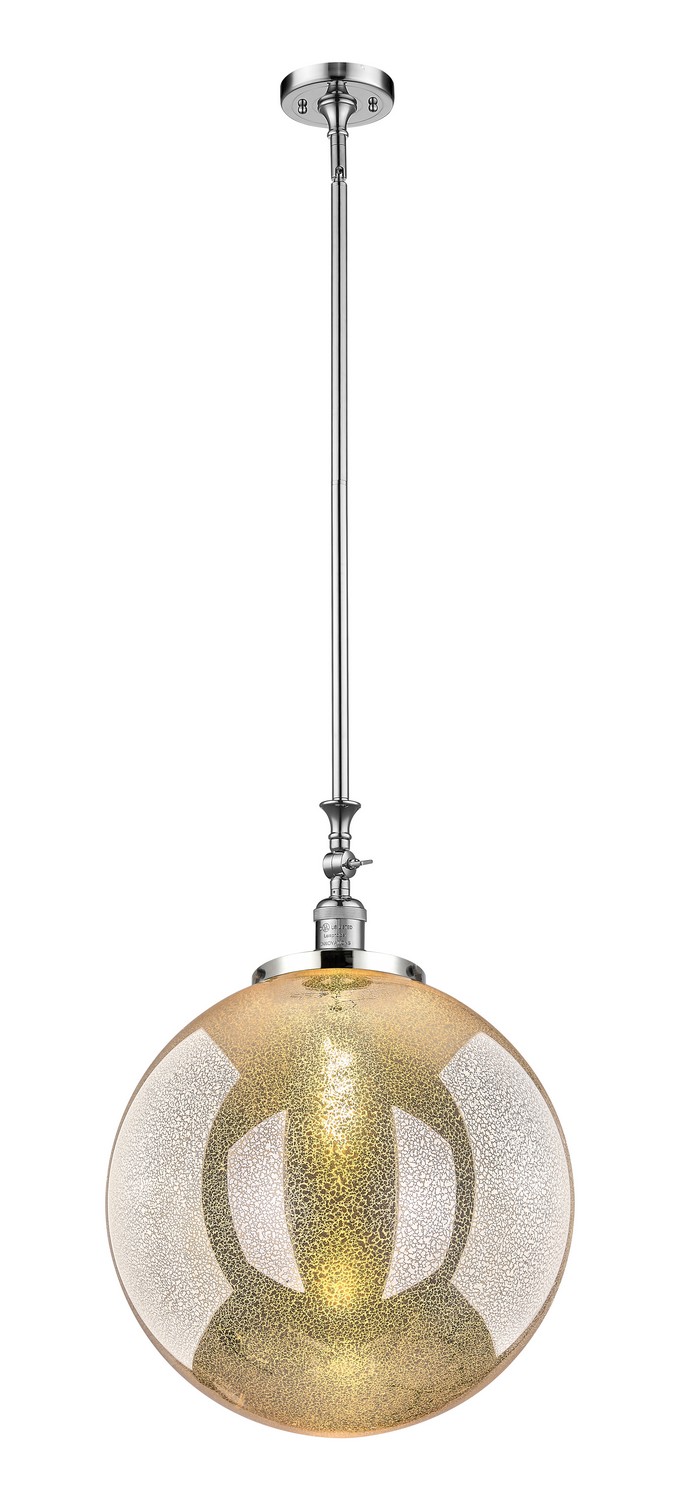 One Light Mini Pendant by Innovations - Franklin Restoration Collection, Polished Chrome Finish - 206-PC-G208-18