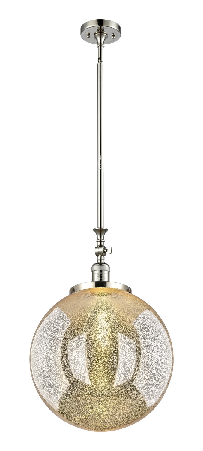 One Light Mini Pendant by Innovations - Franklin Restoration Collection, Polished Nickel Finish - 206-PN-G208-16