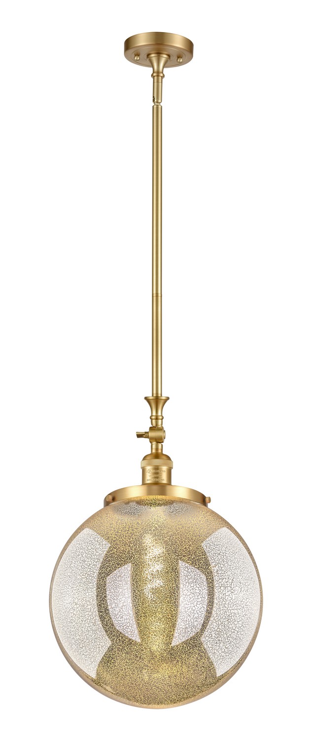 One Light Mini Pendant by Innovations - Franklin Restoration Collection, Satin Gold Finish - 206-SG-G208-14