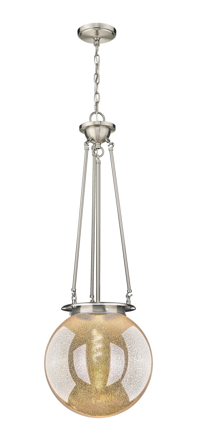One Light Pendant by Innovations - Essex Collection, Satin Nickel Finish - 221-1P-SN-G208-14