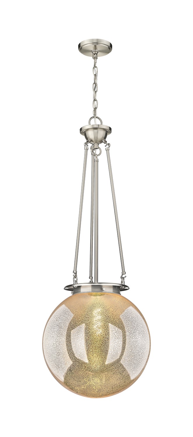 One Light Pendant by Innovations - Essex Collection, Satin Nickel Finish - 221-1P-SN-G208-16