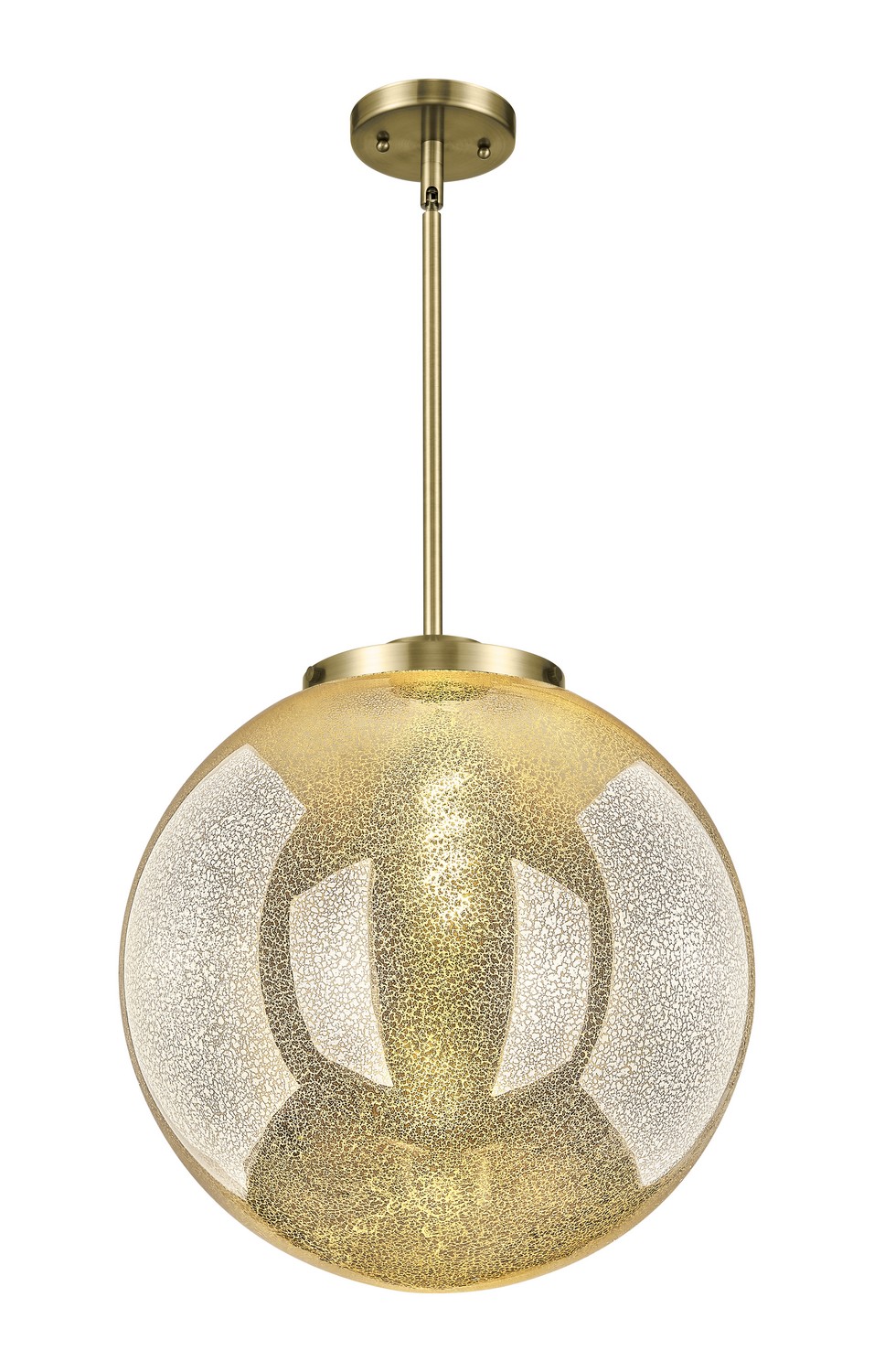 One Light Pendant by Innovations - Essex Collection, Antique Brass Finish - 221-1S-AB-G208-16