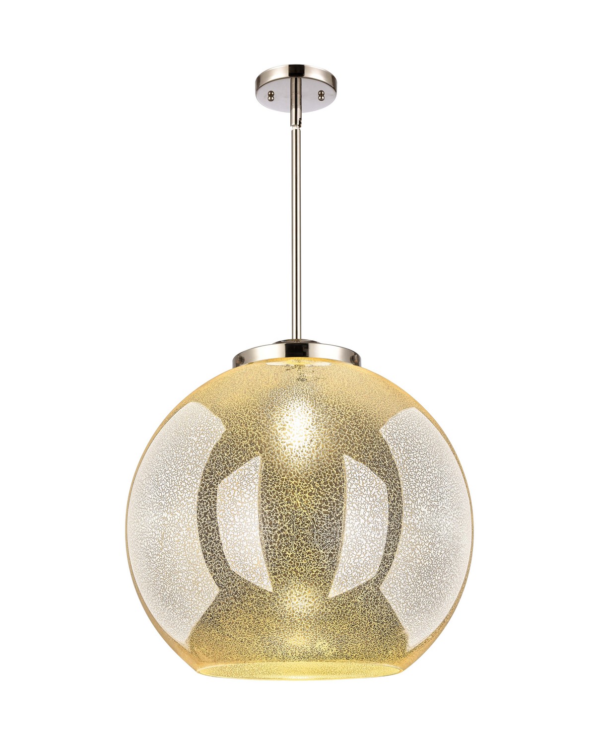 One Light Pendant by Innovations - Essex Collection, Polished Nickel Finish - 221-1S-PN-G128-18