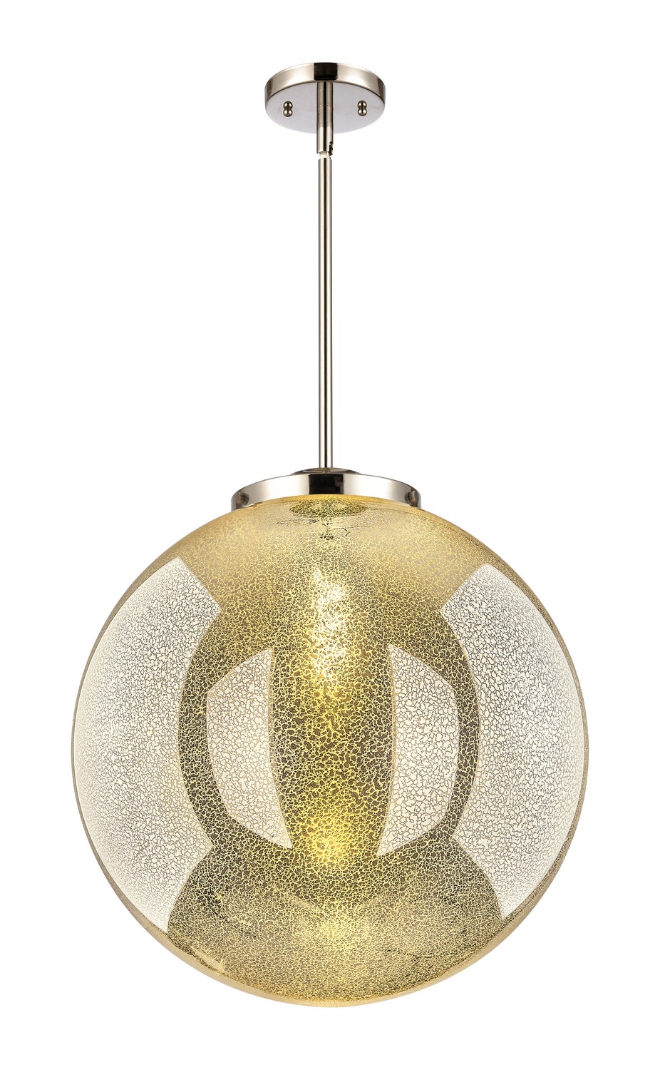 One Light Pendant by Innovations - Essex Collection, Polished Nickel Finish - 221-1S-PN-G208-18