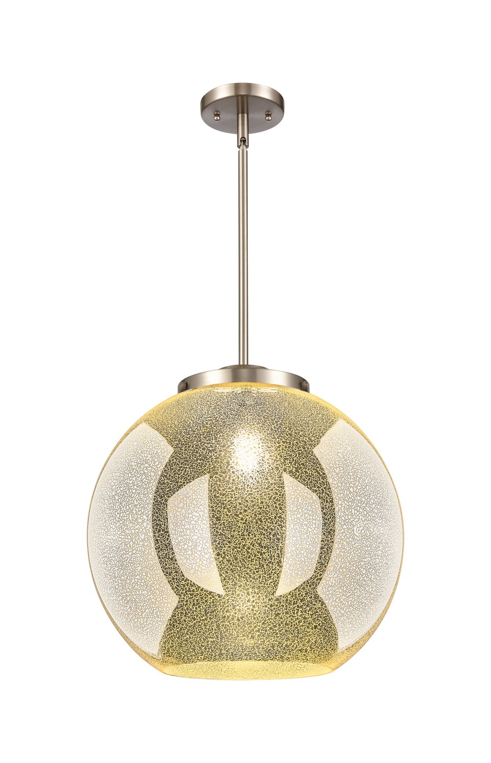One Light Pendant by Innovations - Essex Collection, Brushed Satin Nickel Finish - 221-1S-SN-G128-16