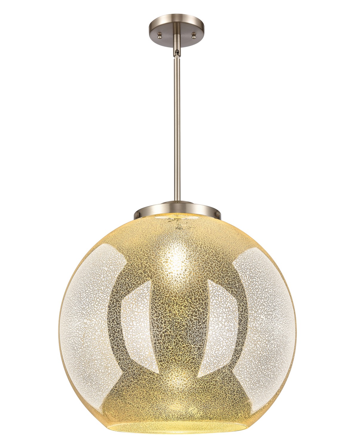 One Light Pendant by Innovations - Essex Collection, Brushed Satin Nickel Finish - 221-1S-SN-G128-18