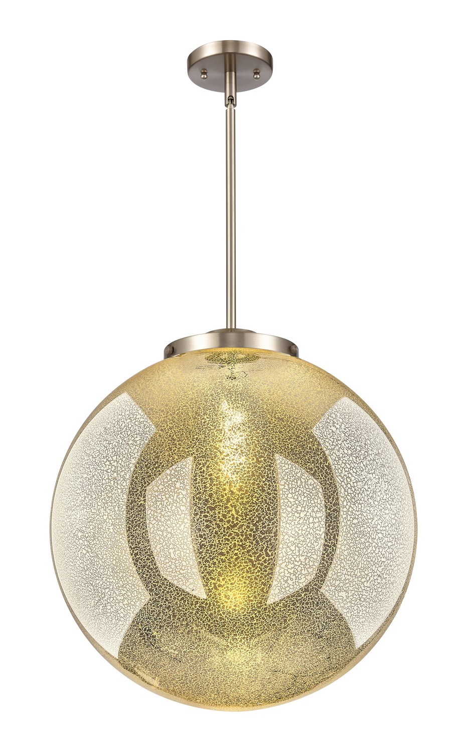 One Light Pendant by Innovations - Essex Collection, Brushed Satin Nickel Finish - 221-1S-SN-G208-18