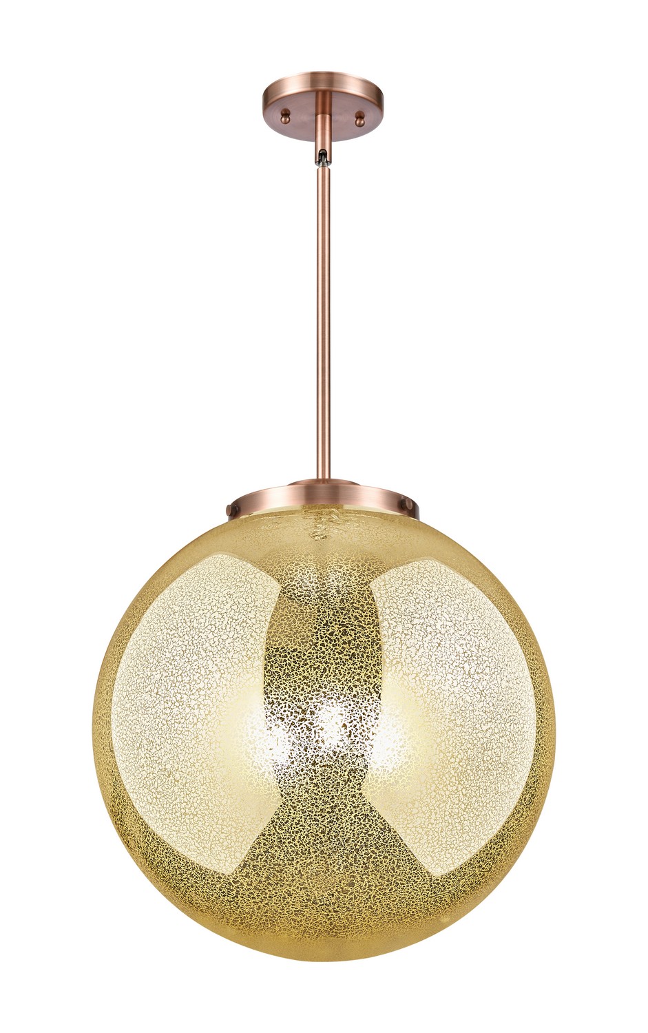 Three Light Pendant by Innovations - Essex Collection, Antique Copper Finish - 221-3S-AC-G208-16