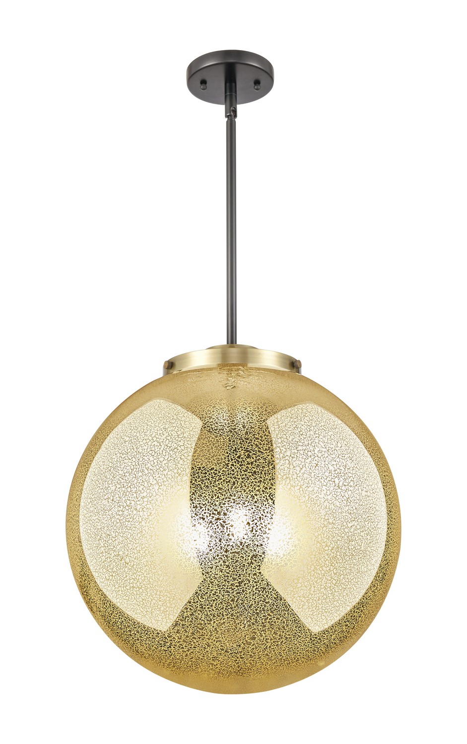 Three Light Pendant by Innovations - Essex Collection, Black Antique Brass Finish - 221-3S-BAB-G208-16