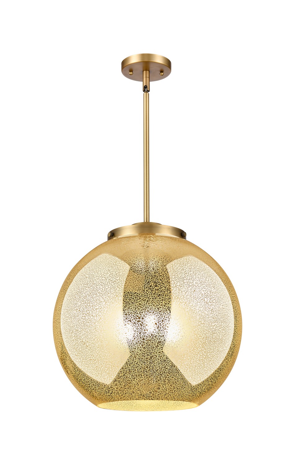 Three Light Pendant by Innovations - Essex Collection, Brushed Brass Finish - 221-3S-BB-G128-16