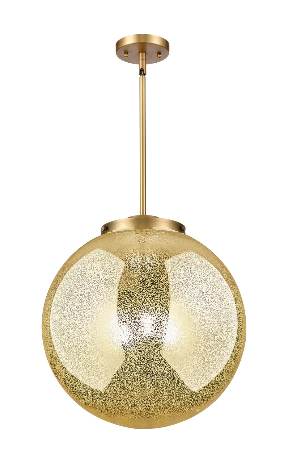 Three Light Pendant by Innovations - Essex Collection, Brushed Brass Finish - 221-3S-BB-G208-16