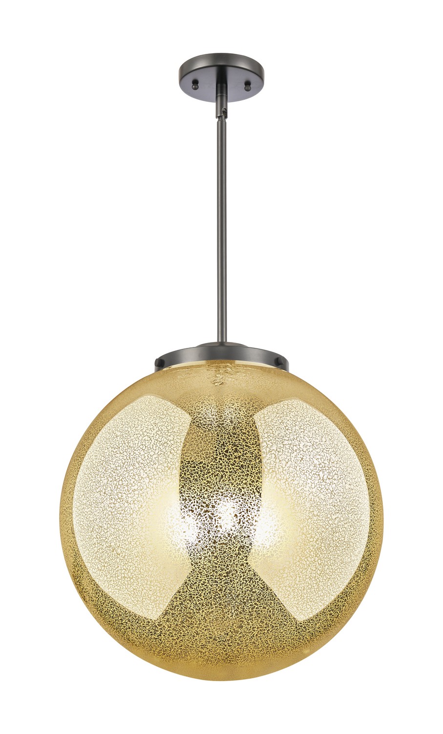 Three Light Pendant by Innovations - Essex Collection, Matte Black Finish - 221-3S-BK-G208-16