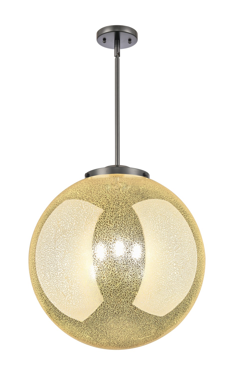 Three Light Pendant by Innovations - Essex Collection, Matte Black Finish - 221-3S-BK-G208-18