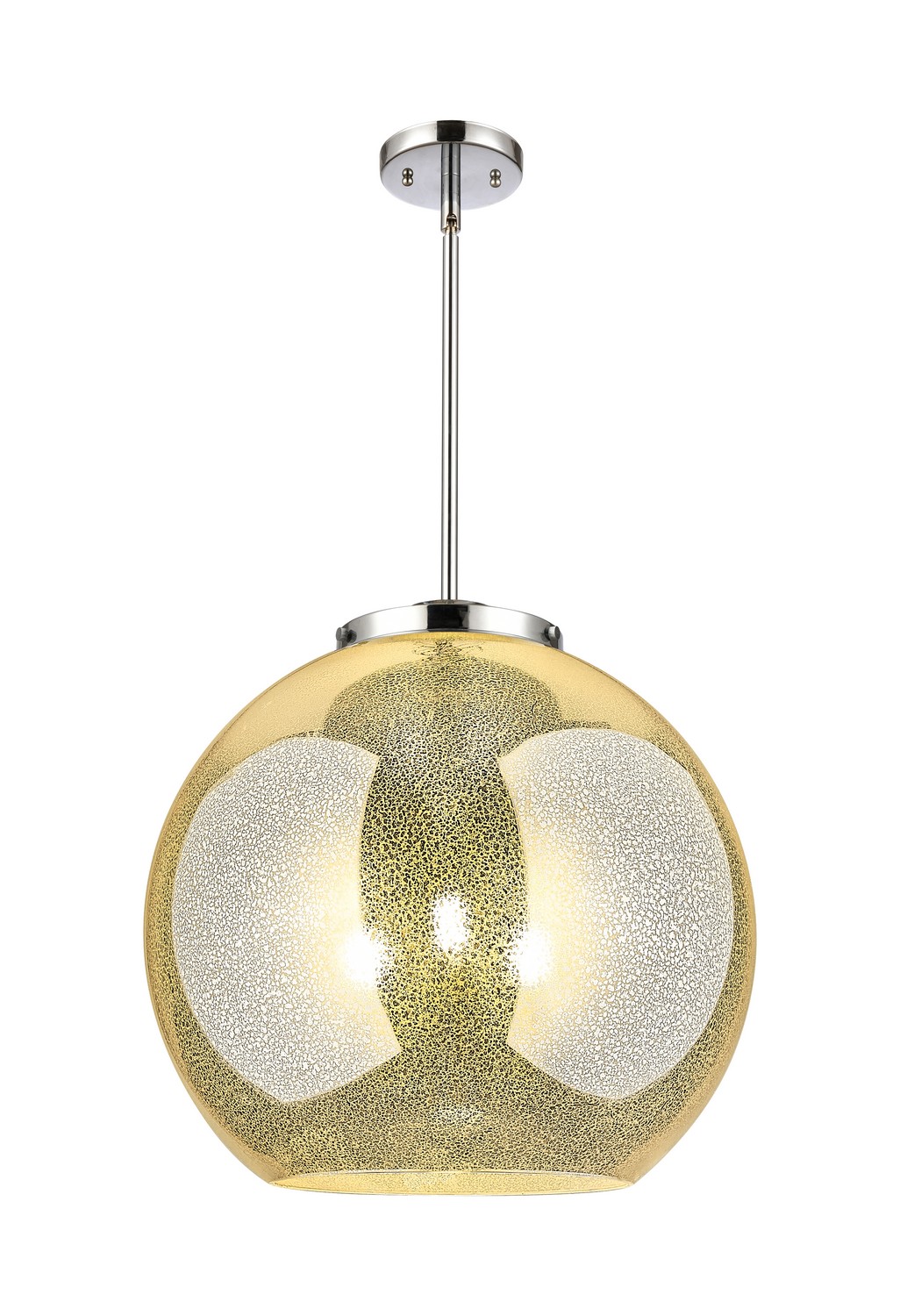 Three Light Pendant by Innovations - Essex Collection, Polished Chrome Finish - 221-3S-PC-G128-18