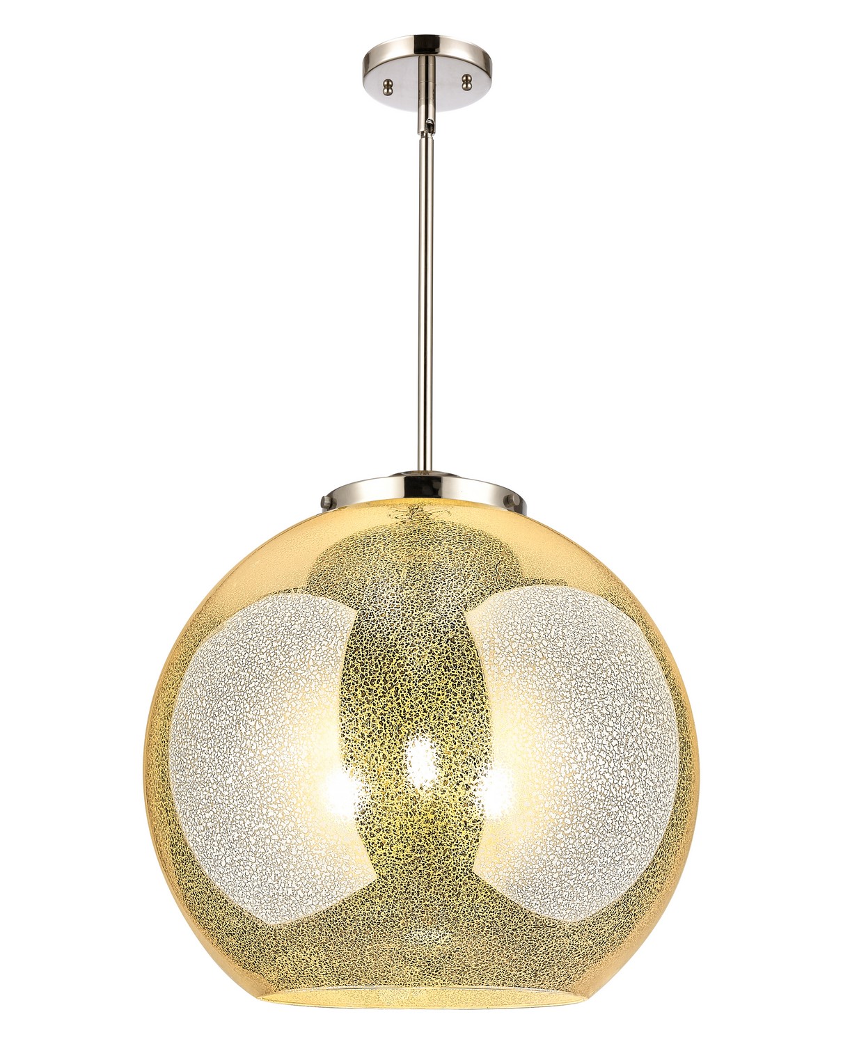 Three Light Pendant by Innovations - Essex Collection, Polished Nickel Finish - 221-3S-PN-G128-18