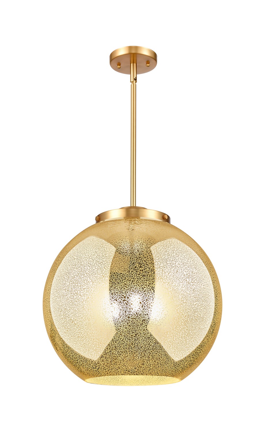Three Light Pendant by Innovations - Essex Collection, Satin Gold Finish - 221-3S-SG-G128-16