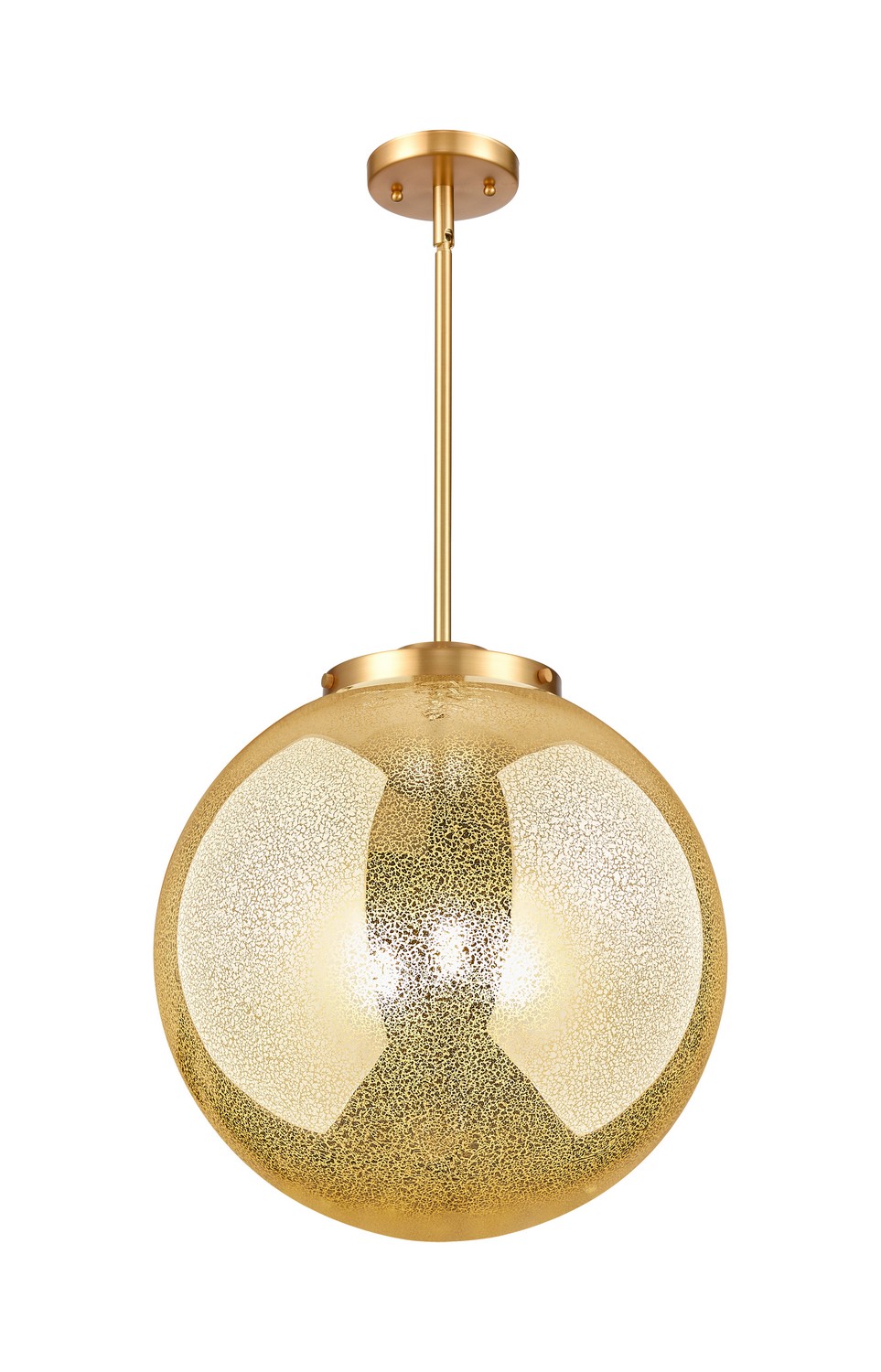 Three Light Pendant by Innovations - Essex Collection, Satin Gold Finish - 221-3S-SG-G208-16