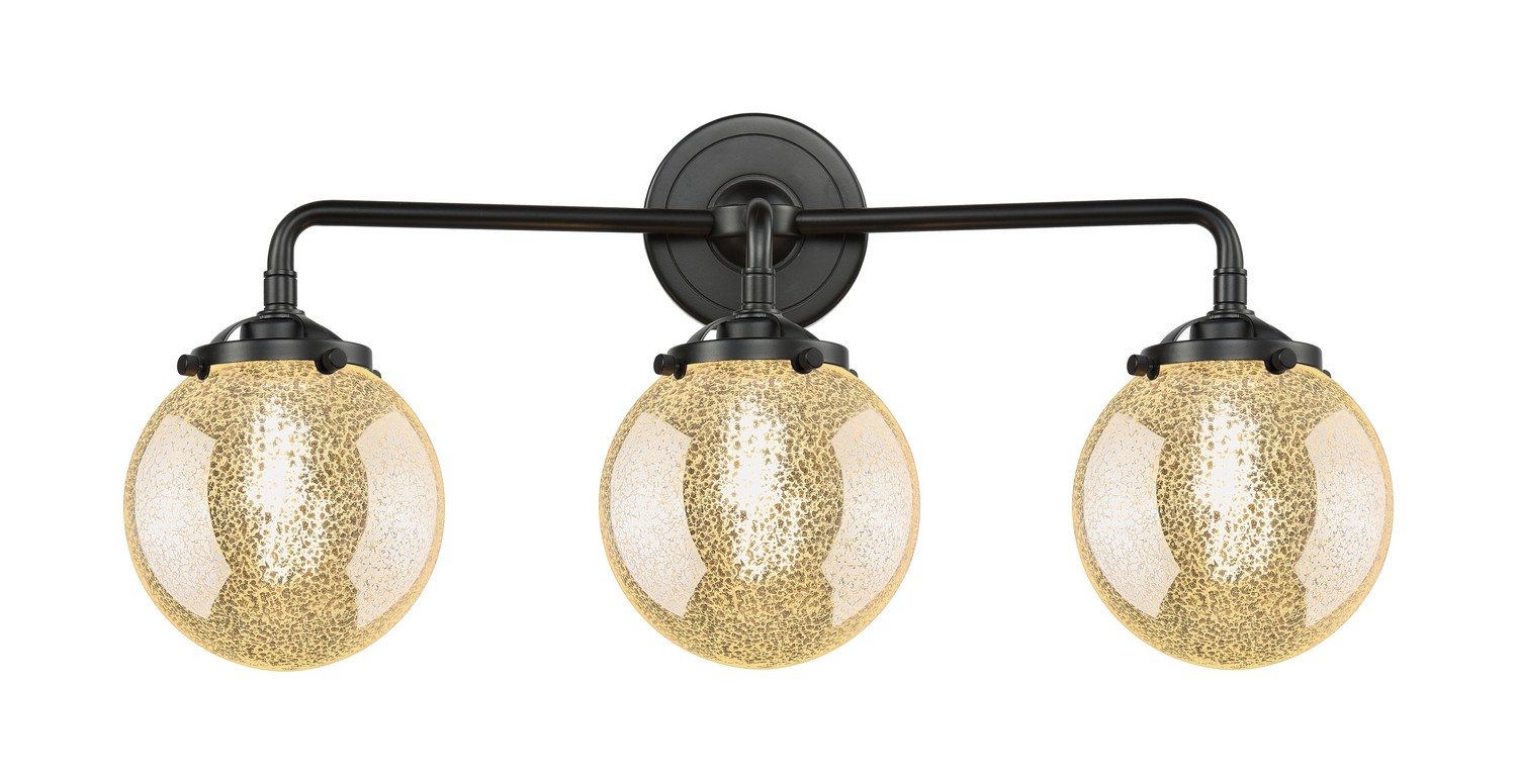 Three Light Bath Vanity by Innovations - Nouveau Collection, Oil Rubbed Bronze Finish - 284-3W-OB-G208-6