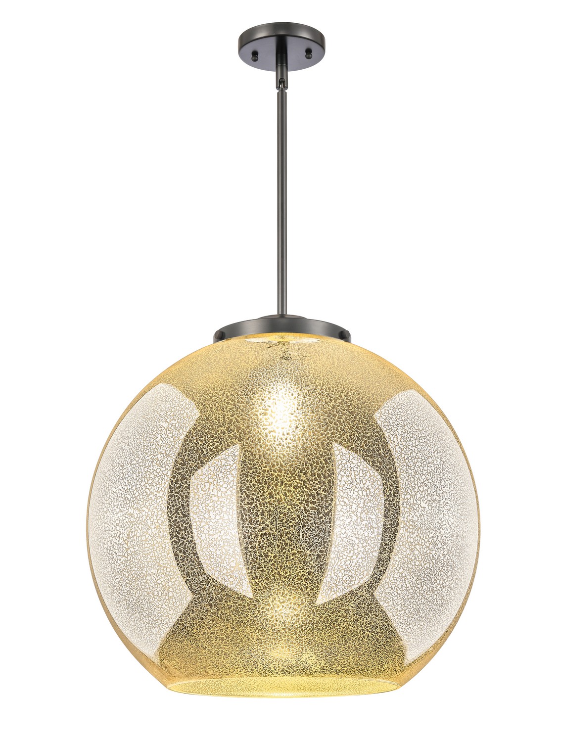 One Light Pendant by Innovations - Essex Collection, Matte Black Finish - 221-1S-BK-G128-18