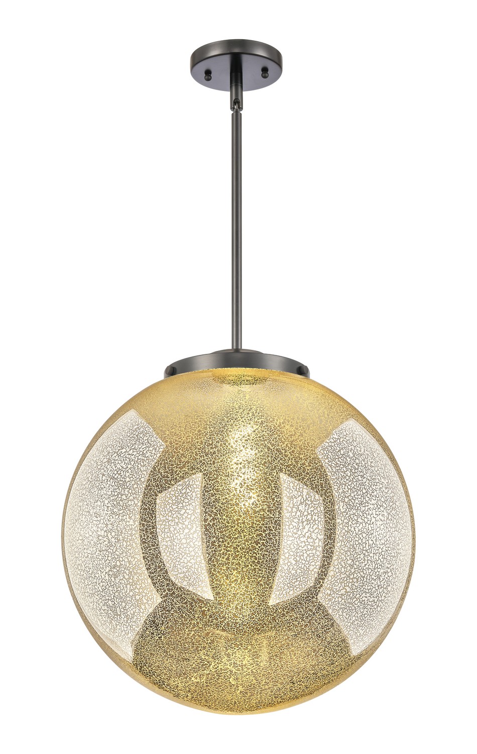One Light Pendant by Innovations - Essex Collection, Matte Black Finish - 221-1S-BK-G208-16
