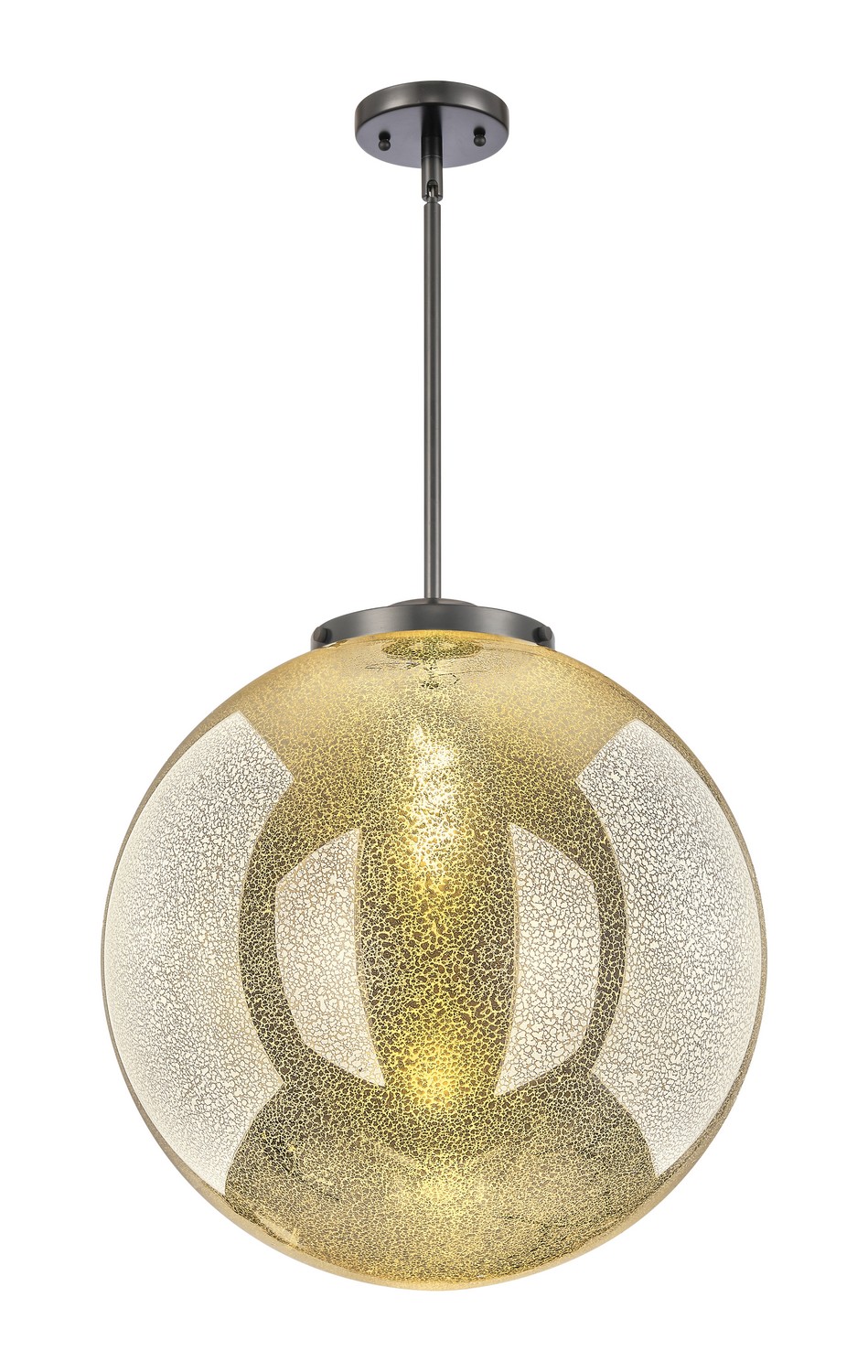 One Light Pendant by Innovations - Essex Collection, Matte Black Finish - 221-1S-BK-G208-18