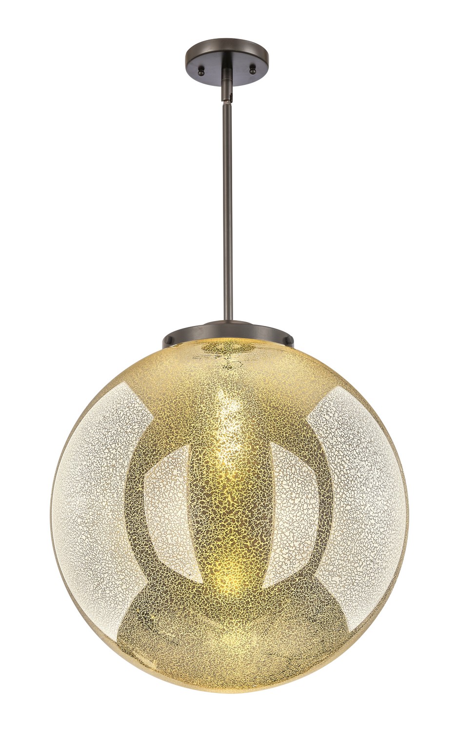 One Light Pendant by Innovations - Essex Collection, Oil Rubbed Bronze Finish - 221-1S-OB-G208-18