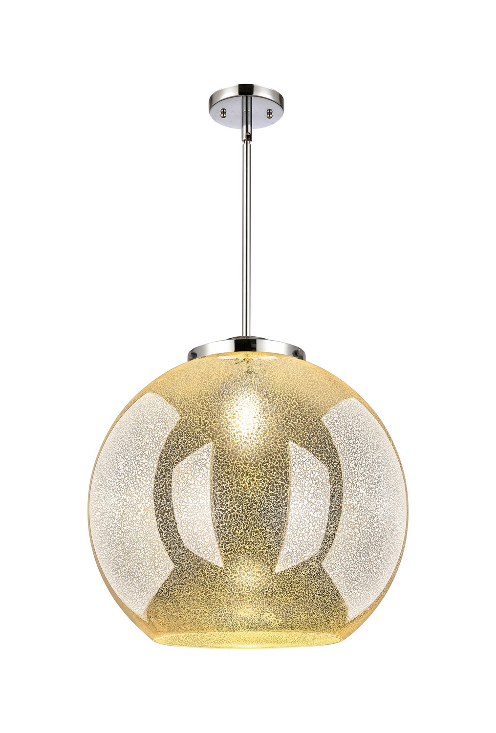 One Light Pendant by Innovations - Essex Collection, Polished Chrome Finish - 221-1S-PC-G128-18
