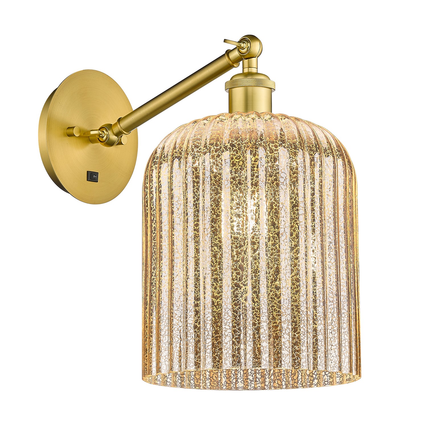 One Light Wall Sconce by Innovations - Ballston Collection, Satin Gold Finish - 317-1W-SG-G559-8ME