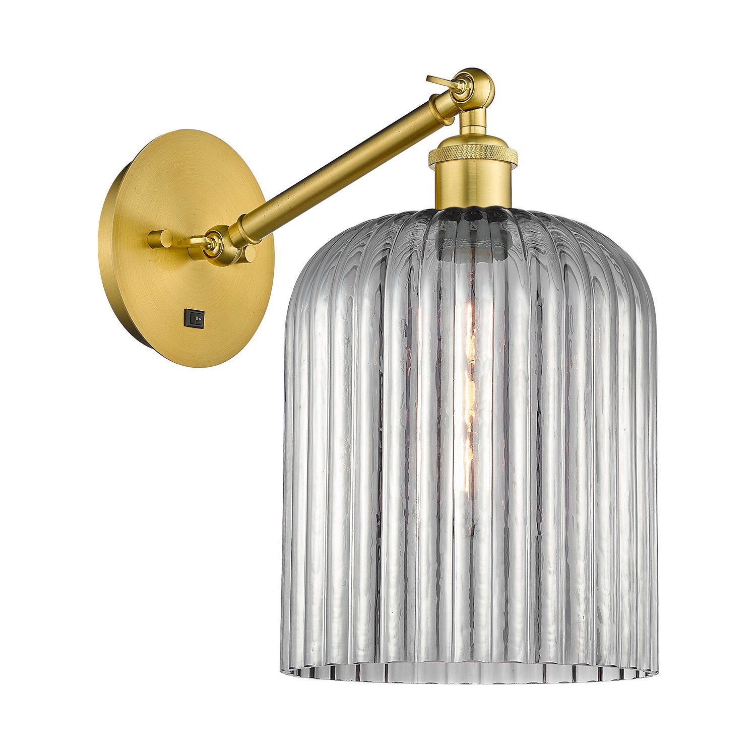 One Light Wall Sconce by Innovations - Ballston Collection, Satin Gold Finish - 317-1W-SG-G559-8SM
