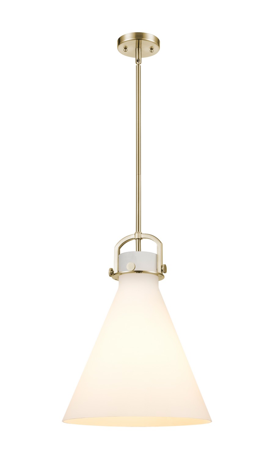 One Light Pendant by Innovations - Downtown Urban Collection, Champagne Bronze Finish - 410-1SL-CB-G411-14WH