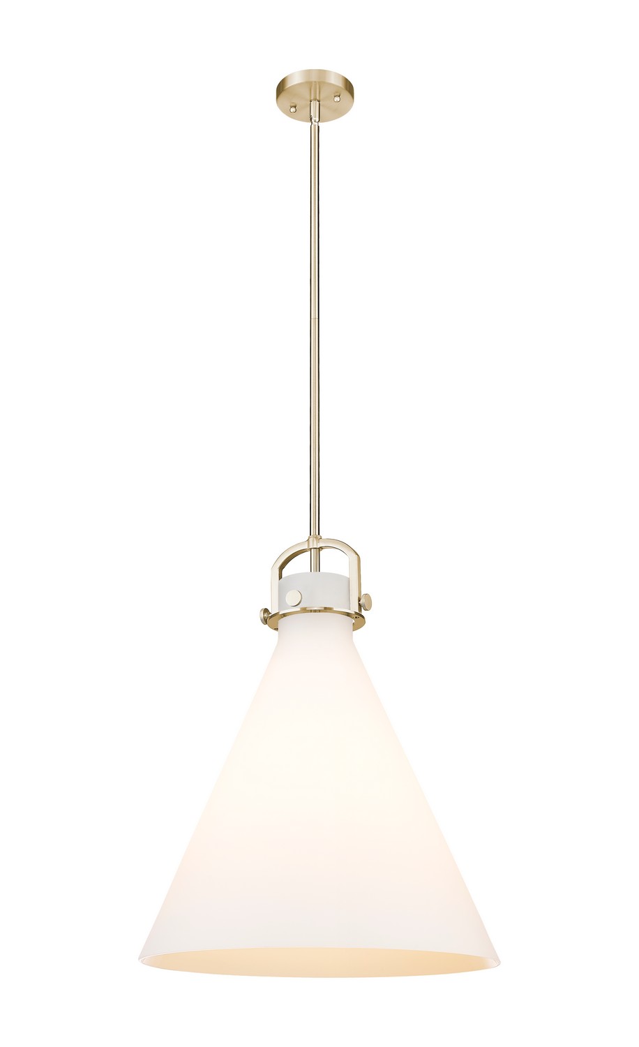 One Light Pendant by Innovations - Downtown Urban Collection, Champagne Bronze Finish - 410-1SL-CB-G411-18WH