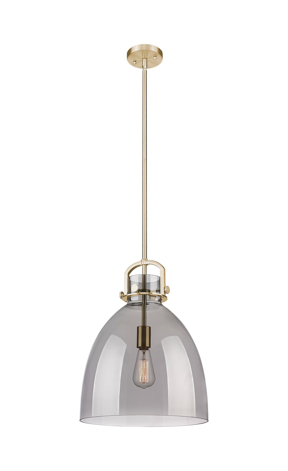One Light Pendant by Innovations - Downtown Urban Collection, Champagne Bronze Finish - 410-1SL-CB-G412-14SM