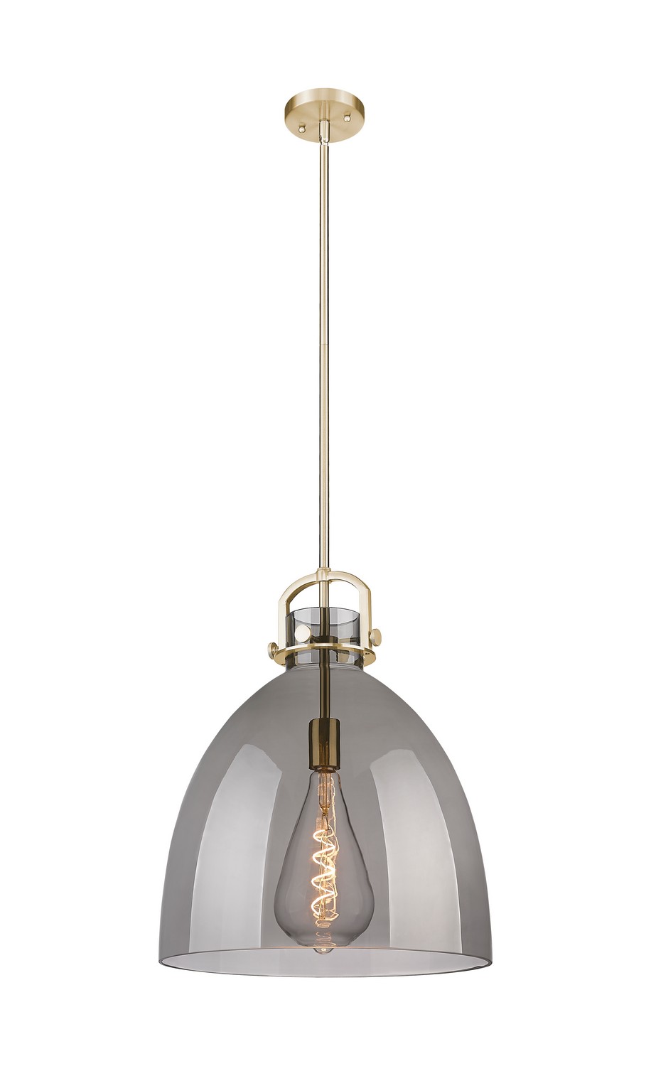 One Light Pendant by Innovations - Downtown Urban Collection, Champagne Bronze Finish - 410-1SL-CB-G412-16SM