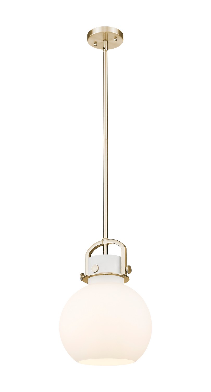 One Light Mini Pendant by Innovations - Downtown Urban Collection, Champagne Bronze Finish - 410-1SM-CB-G410-10WH