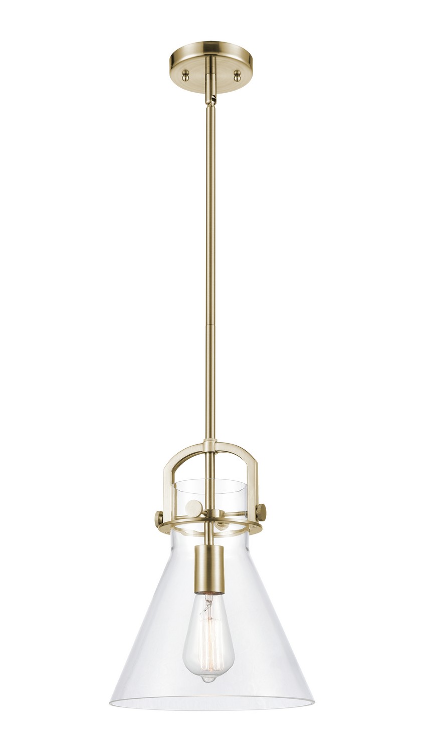 One Light Mini Pendant by Innovations - Downtown Urban Collection, Champagne Bronze Finish - 410-1SM-CB-G411-10CL