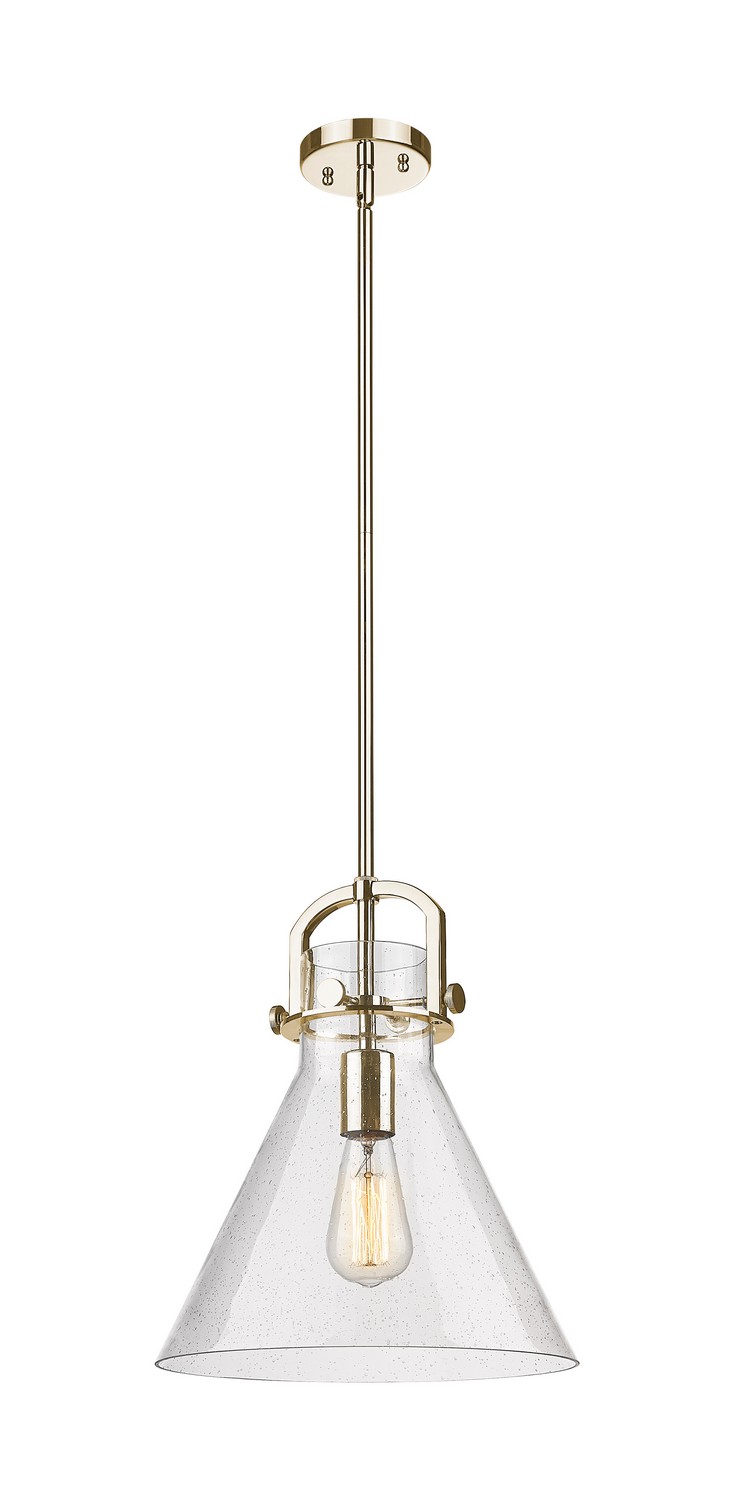 One Light Mini Pendant by Innovations - Downtown Urban Collection, Champagne Bronze Finish - 410-1SM-CB-G411-12SDY