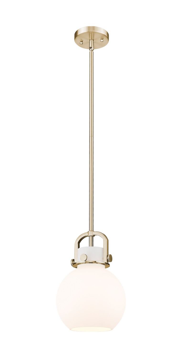 One Light Mini Pendant by Innovations - Downtown Urban Collection, Champagne Bronze Finish - 410-1SS-CB-G410-8WH