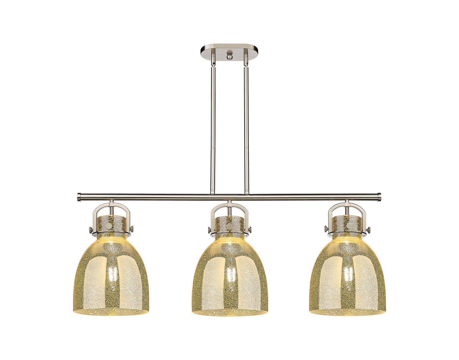 Three Light Island Pendant by Innovations - Downtown Urban Collection, Satin Nickel Finish - 410-3I-SN-G412-10ME